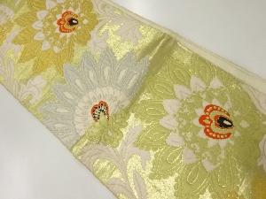 アンティーク　唐花模様織出し袋帯（材料）